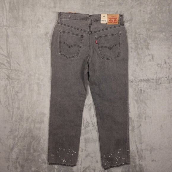 Levi's Jeans Low Pro Straight women's 29 grey denim red tab NEW NWT 90's‎ retro - Picture 9 of 13